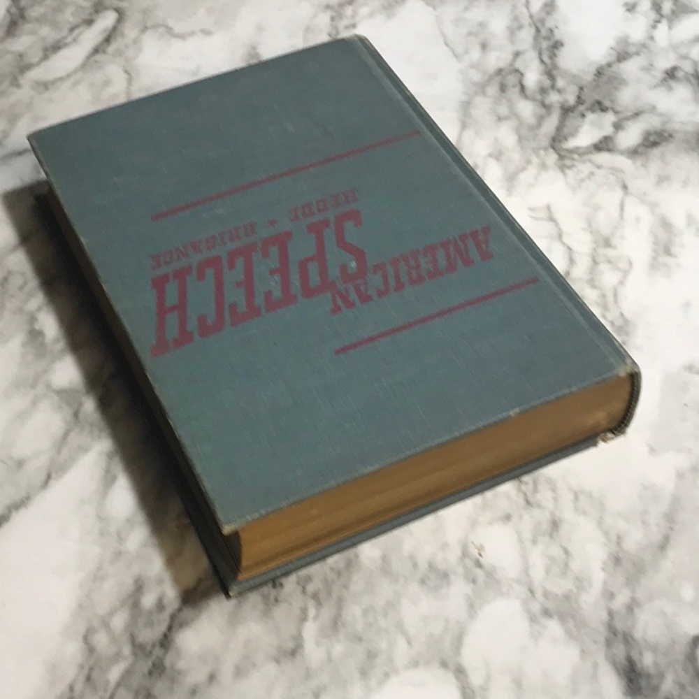 From 1942 American Speech Hedde Brigance hardcover book - Picture 3 of 9